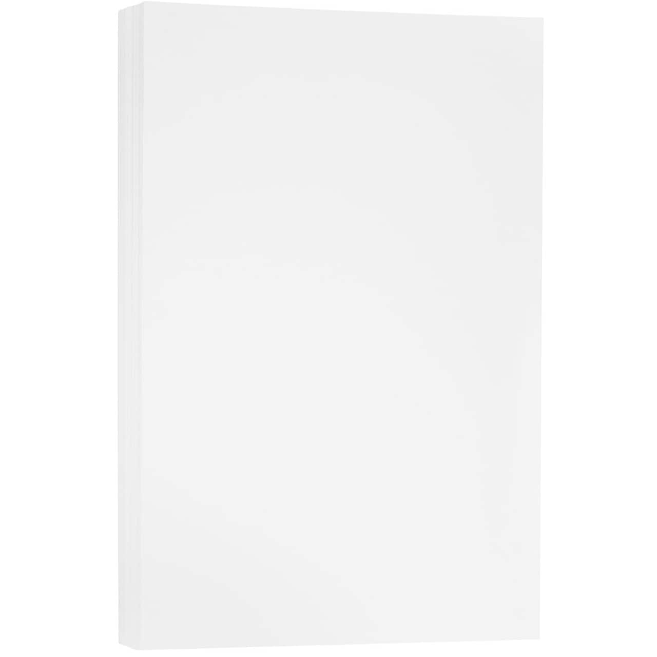 JAM Paper Bright White Wove Strathmore 11" x 17" 88lb. Cardstock